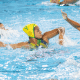 Letícia Belório em partida de polo aquático dos Jogos Sul-Americanos Santa Fé-2026