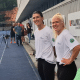 Nicole Silveira e Kim Meylemans na seletiva do skeleton