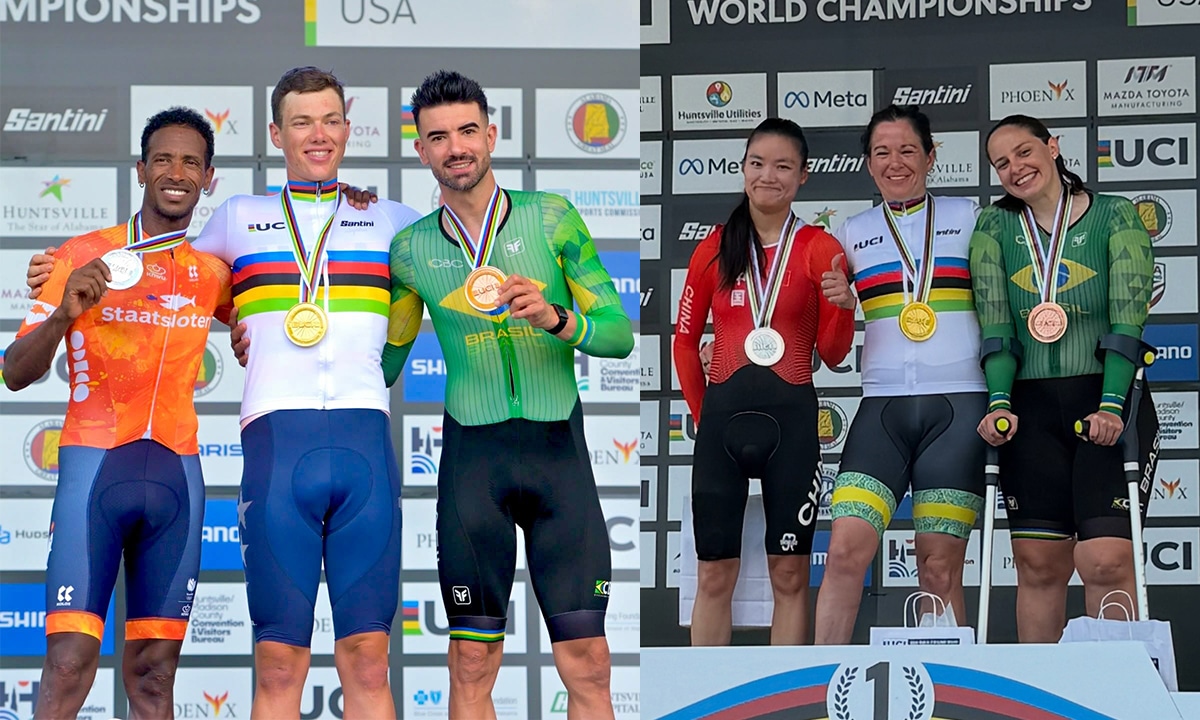 Lauro Chaman e Victória Barbosa levam bronze no contrarrelógio