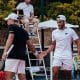 Fernando Romboli e Daniel Cukierman em partida de duplas, ATP Challenger