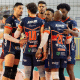 Monte Carmelo venceu o JF Vôlei por 3 sets a 2 pelo Mineiro (Foto: Instagram : @mirelyrodrigues__)