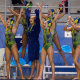 Jogadoras do Brasil celebram vitória sobre o Canadá (Foto: Instagram @panamaquatics)